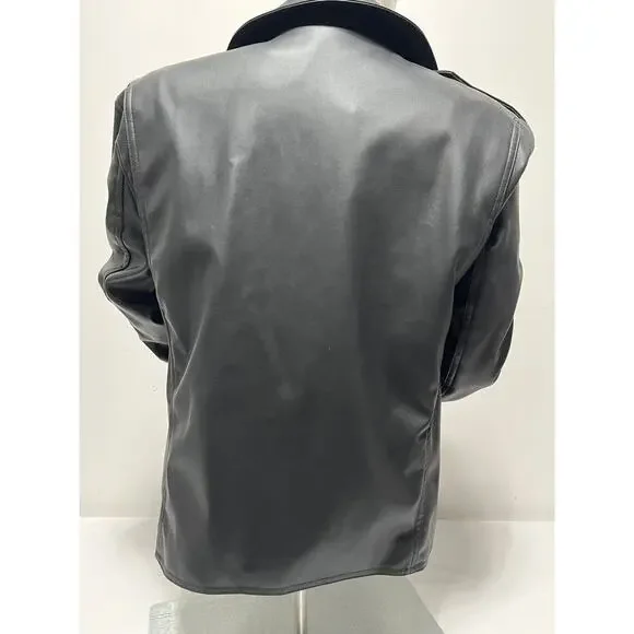 Bar III Faux Leather Moto Jacket Black Petite Small PS NWT - Picture 2 of 16